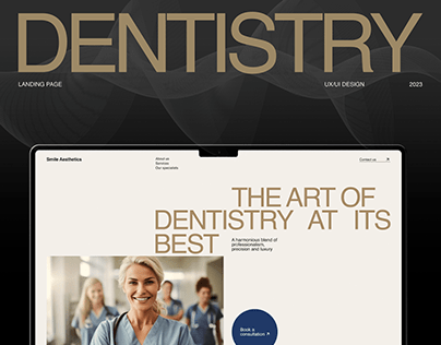 Landing page for a Dental Clinic
