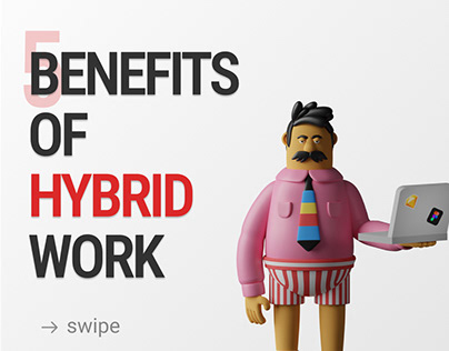 Hybrid work mode Benefits - Carousel