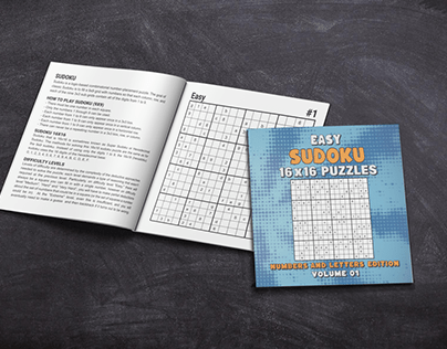 100 Easy Sudoku 16x16 Letters And Numbers Vol 01