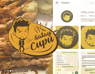 Satay Cupu Logo Design - Simon Designs