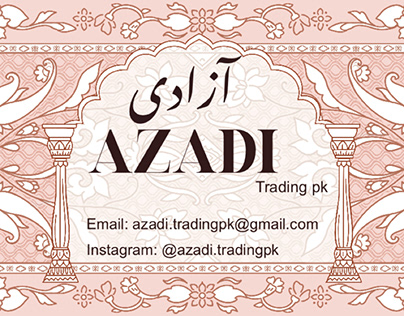 Business Card Design for Azadi Trading