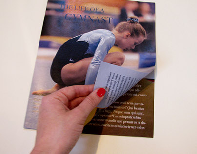 Magazine Spread Design Gymnastics