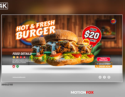 Restaurant Food Menu Promo - After Effects Template