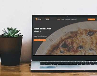 Project thumbnail - Pizza restaurant web design ( Responsive)