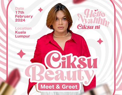 Project thumbnail - Poster Ciksu Beauty Meet & Greet