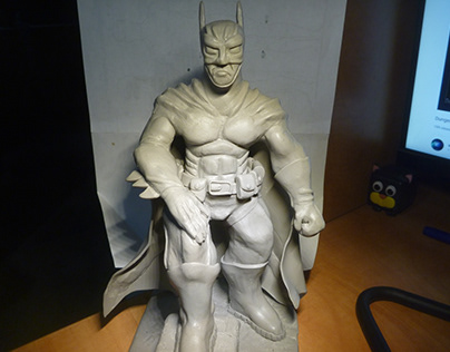 Batman in Polymer Clay,2nd Sculp