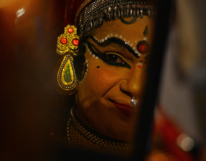Kathakali- A classical dance form of Kerala.