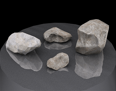 3D-Modellierung Steine