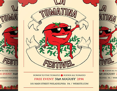 La Tomatina Flyer Template