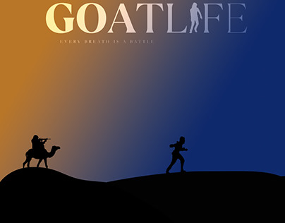 Goat life Minimal poster design