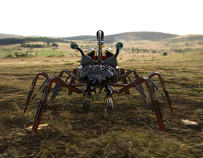 WARRIOR SPIDER IN 3DS MAX