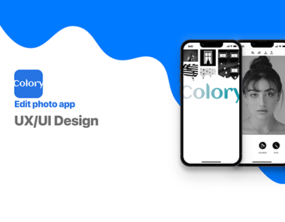 Colory. Edit photo app. UX/UI Design