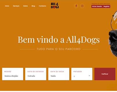 Project thumbnail - All4Dogs Website