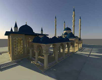 "Akhmad Kadyrov Mosque"
3D Architectural Modelling.