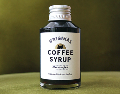 Coffee syrup label design