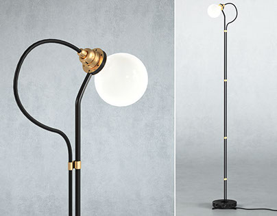 Free 3d model / Five Floor Lamp by New Works