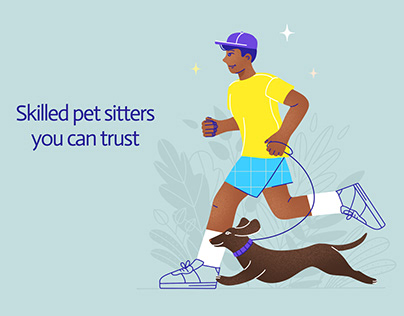 Illustration for pet sitters App
