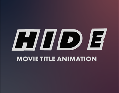 Movie title animation