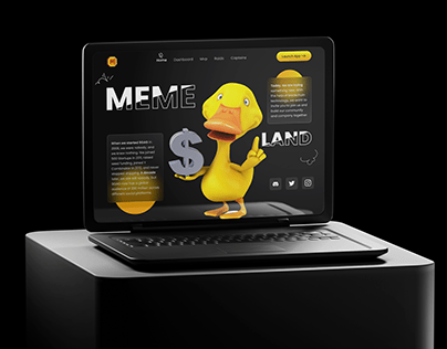 Cryptocurrency Meme Coin Website Design
