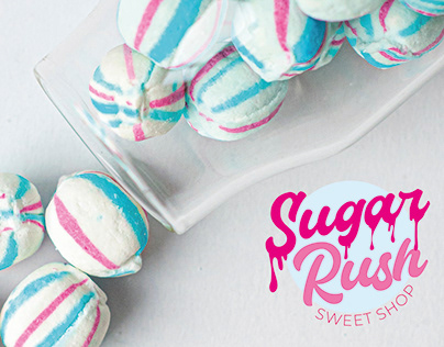 Sugar Rush Sweet Shop Logo