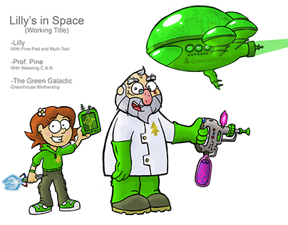 Character Designs - Lilly's in Space
