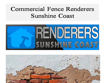 Commercial Fence Renderers Sunshine Coast
