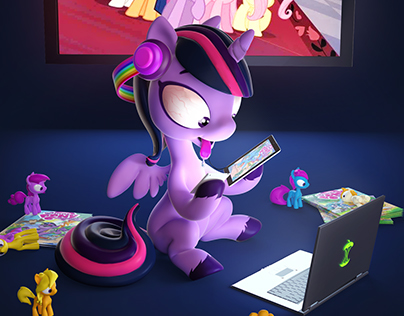 My Little Pony Illustration for the Cover of AdWeek