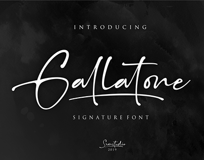 Gallatone Signature Font