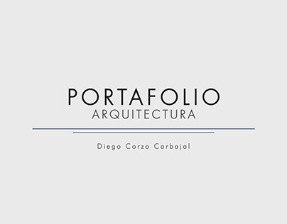 Portafolio arquitectura - Diego Corzo