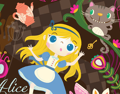 Book cover - Alice In Wonderland