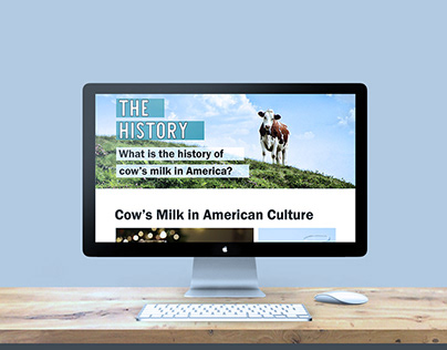 Cow's Milk | Microsite Design