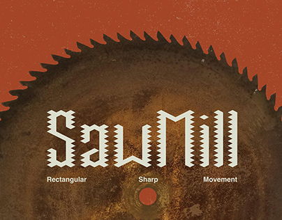 SawMill Modular Typeface