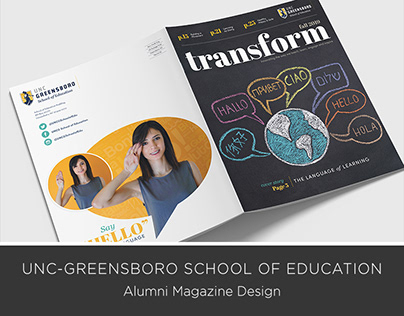 UNCG School of Education Alumni Magazine Design