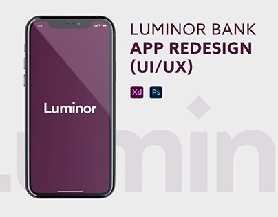 App redesign concept - LUMINOR BANK (UI/UX)