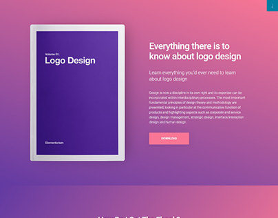 Logo Design Landing Page
