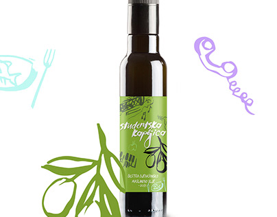 Studentska kapljica | Vine, brandy and olive oil labels