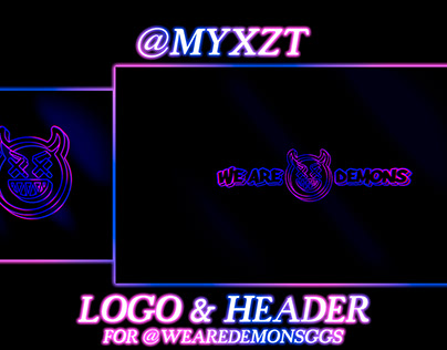 Logo & Header For @WeAreDemonsGGs (Twitter)