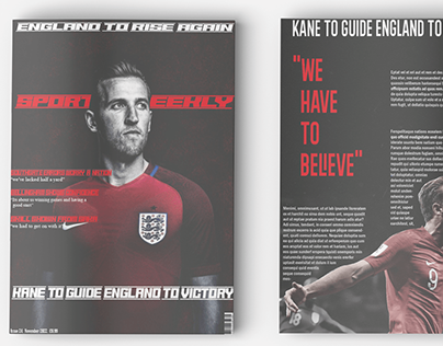 Sport weekly editorial design project