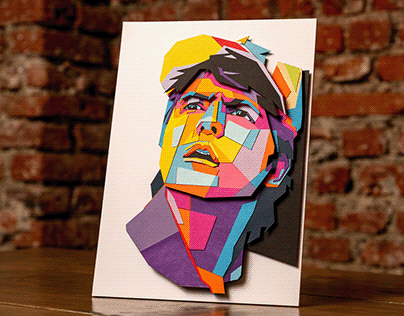 BTTF - Marty McFly's paper artwork portrait