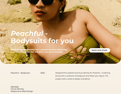Project thumbnail - Peachful - A fashion website for bodysuits