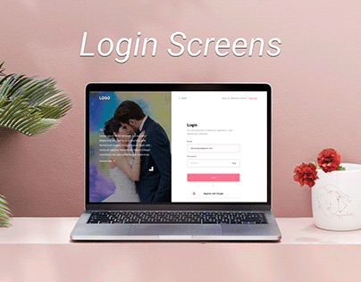 Dating Website Login, Signup, Wireframes & Designs