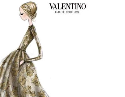 Valentino Haute Couture Official Illustration