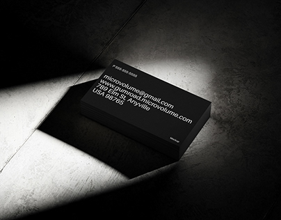 Dark Business Card Mockup (PSD DOWNLOAD)