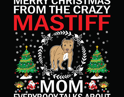 Merry Christmas from the crazy Mastiff