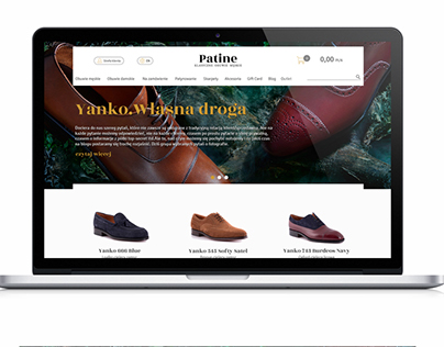Patine e-commerce concept design