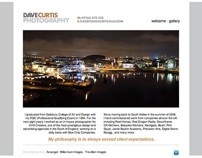 Dave Curtis Photography Website