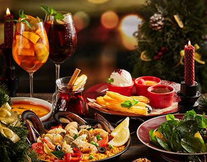 布朗石 × 有食间｜西班牙餐厅酒吧的圣诞气息