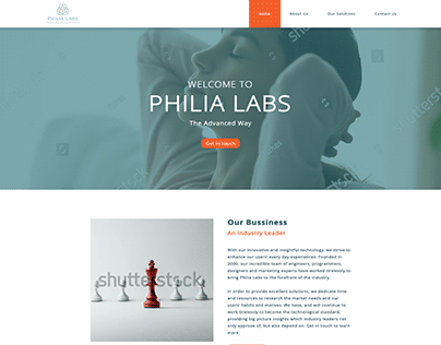 Philia Labs Web Design Mockup