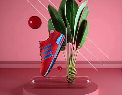 Adidas ZX 750 Render Session