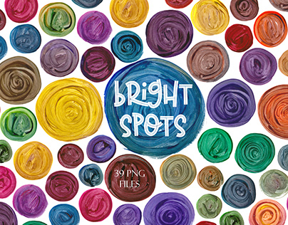 Bright Spots Watercolor Clipart